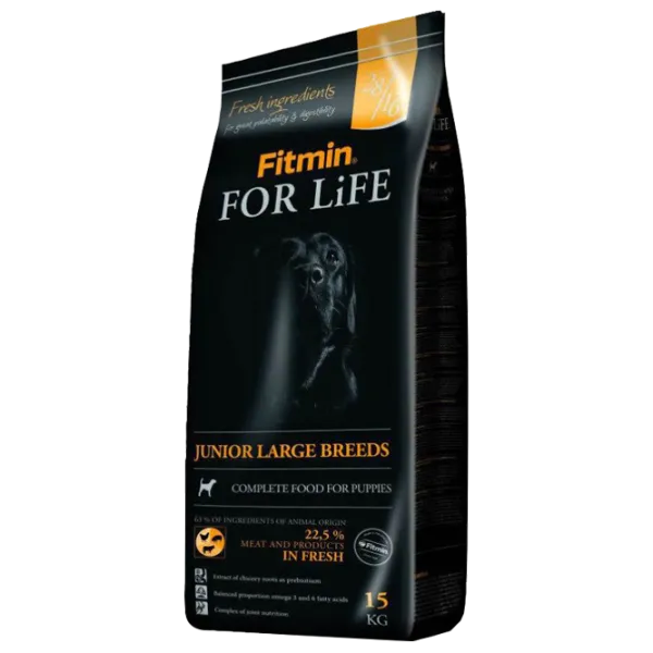 Hrană pentru câini uscată Fitmin For Life Cățel rasă mare 15 kg/ Găină, porc, vită photo 1 Hrană pentru câini uscată Fitmin For Life Cățel rasă mare 15 kg/ Găină, porc, vită photo 1
