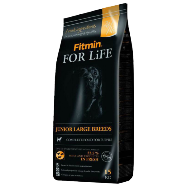 Hrană pentru câini uscată Fitmin For Life Cățel rasă mare 15 kg/ Găină, porc, vită photo 1 Hrană pentru câini uscată Fitmin For Life Cățel rasă mare 15 kg/ Găină, porc, vită photo 1