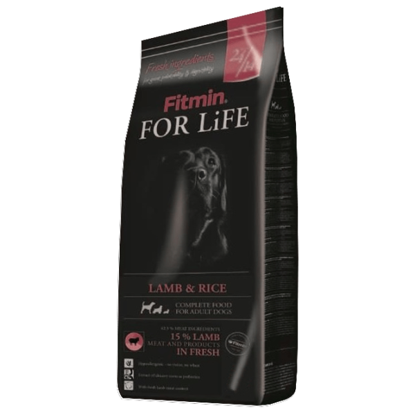 Корм для собак сухой Fitmin For Life Adult 3 кг/ Ягненок, рис photo 1 Корм для собак сухой Fitmin For Life Adult 3 кг/ Ягненок, рис photo 1