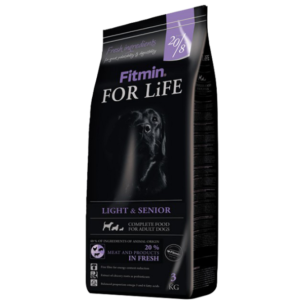Hrană pentru câini uscată Fitmin For Life Senior 3 kg/ Găină, porc, vită photo 1 Hrană pentru câini uscată Fitmin For Life Senior 3 kg/ Găină, porc, vită photo 1
