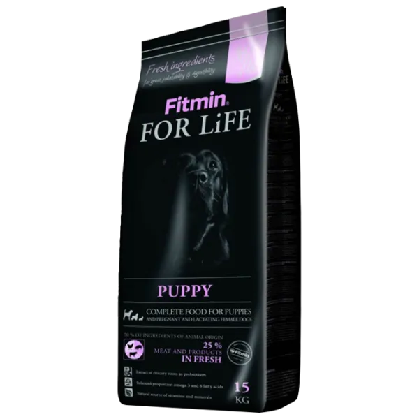 Hrană pentru câini uscată Fitmin For Life Cățel 15 kg/ Găină, porc, vită photo 1 Hrană pentru câini uscată Fitmin For Life Cățel 15 kg/ Găină, porc, vită photo 1
