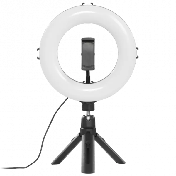 Штатив с круглой лампой Hama SpotLight Smart 80 II (4657) 203 мм Черный photo 1