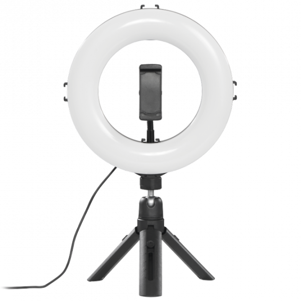 Штатив с круглой лампой Hama SpotLight Smart 80 II (4657) 203 мм Черный photo 1