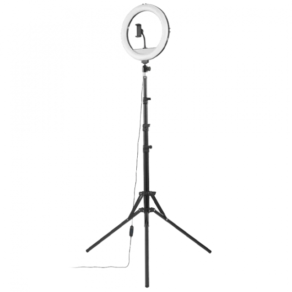 Штатив с круглой лампой Hama SpotLight Smart 120 II (4659) 203 мм Черный photo 1
