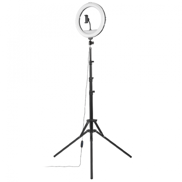 Штатив с круглой лампой Hama SpotLight Smart 120 II (4659) 203 мм Черный photo 1