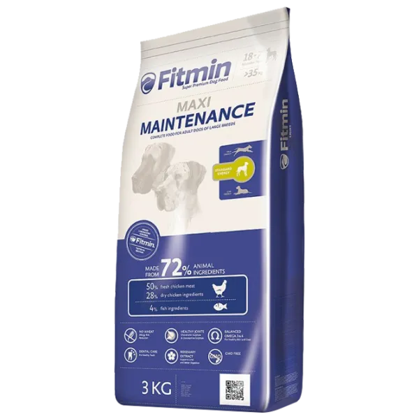 Корм для собак сухой Fitmin Maxi Обслуживание 3 кг/ Курица photo 1 Корм для собак сухой Fitmin Maxi Обслуживание 3 кг/ Курица photo 1