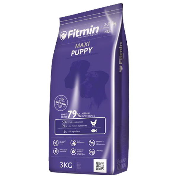 Корм для собак сухой Fitmin Maxi Щенок 3 кг/ Курица photo 1 Корм для собак сухой Fitmin Maxi Щенок 3 кг/ Курица photo 1