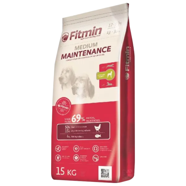 Hrană pentru câini uscată Fitmin Medium Întreținere 15 kg/ Găină photo 1 Hrană pentru câini uscată Fitmin Medium Întreținere 15 kg/ Găină photo 1