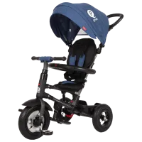 Triciclu Qplay Rito Rubber 20 kg/ Blue