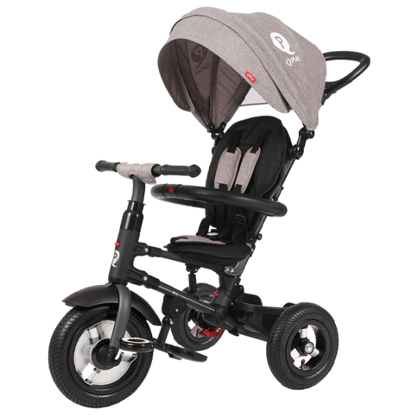 Triciclu Qplay Rito Rubber 20 kg/ Gray photo 1