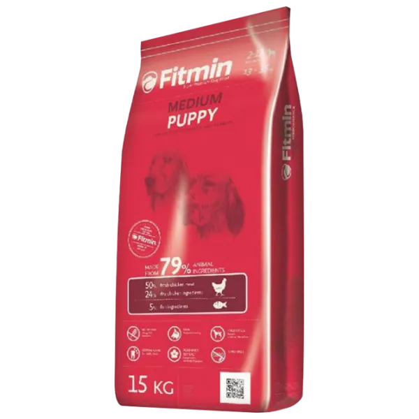 Корм для собак сухой Fitmin Medium щенок 15 кг/ Курица photo 1 Корм для собак сухой Fitmin Medium щенок 15 кг/ Курица photo 1
