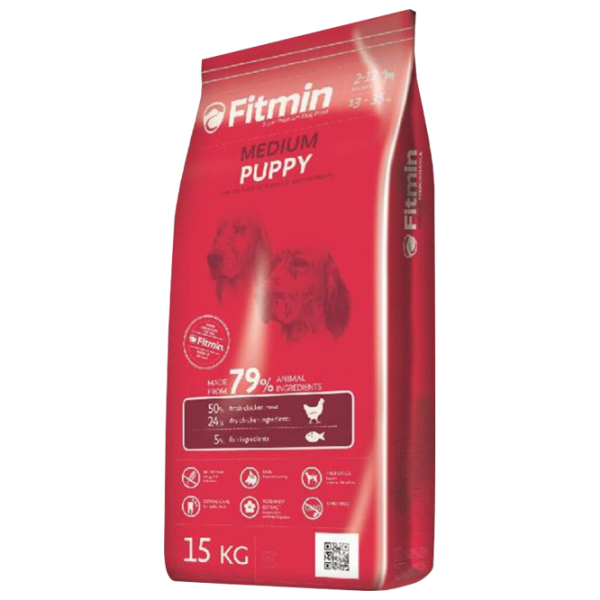Корм для собак сухой Fitmin Medium щенок 15 кг/ Курица photo 1 Корм для собак сухой Fitmin Medium щенок 15 кг/ Курица photo 1