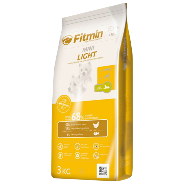 Корм для собак сухой Fitmin Mini малоподвижный 3 кг/ Курица photo 1 Корм для собак сухой Fitmin Mini малоподвижный 3 кг/ Курица photo 1