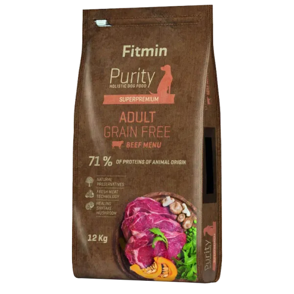 Корм для собак сухой Fitmin Purity GF Adult 12 кг/ Говядина photo 1 Корм для собак сухой Fitmin Purity GF Adult 12 кг/ Говядина photo 1