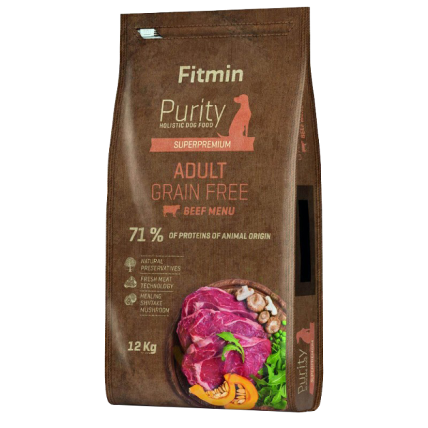 Корм для собак сухой Fitmin Purity GF Adult 12 кг/ Говядина photo 1 Корм для собак сухой Fitmin Purity GF Adult 12 кг/ Говядина photo 1