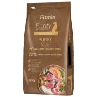 Hrană pentru câini uscată Fitmin Purity Rice cățel 12 kg/ Miel, somon