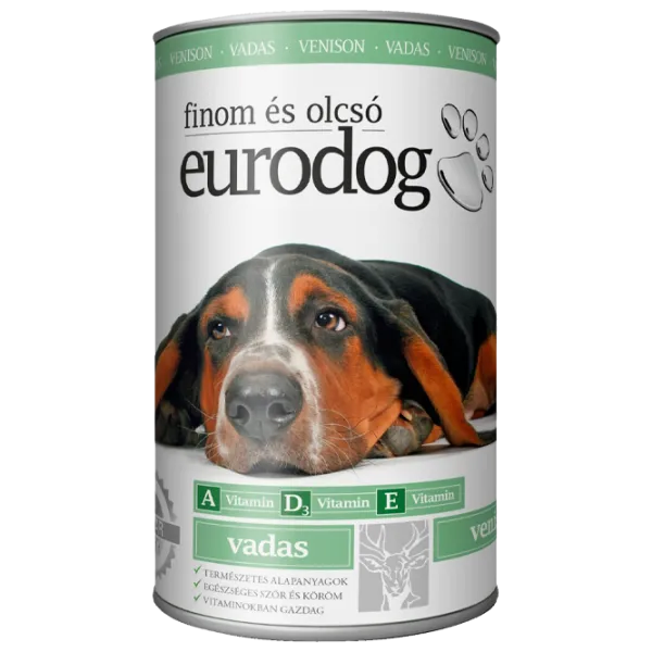 Hrană pentru câini umedă Eurodog 2315 1.24 kg/ Căprioară photo 1