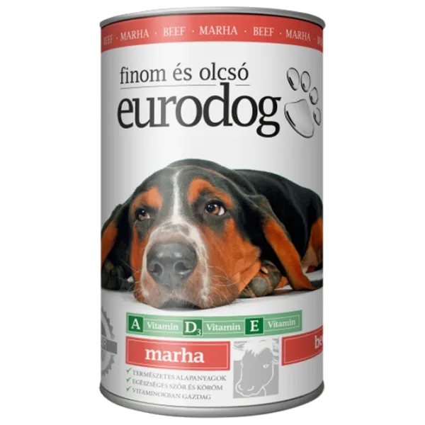 Hrană pentru câini umedă Eurodog 2313 1.24 kg/ Vită photo 1 Hrană pentru câini umedă Eurodog 2313 1.24 kg/ Vită photo 1