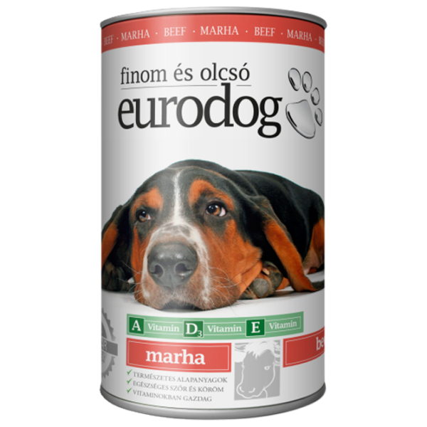 Hrană pentru câini umedă Eurodog 2313 1.24 kg/ Vită photo 1 Hrană pentru câini umedă Eurodog 2313 1.24 kg/ Vită photo 1