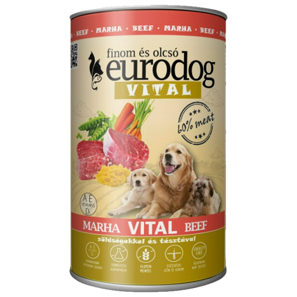 Hrană pentru câini umedă Eurodog 2298 1.24 kg/ Vită photo 1 Hrană pentru câini umedă Eurodog 2298 1.24 kg/ Vită photo 1