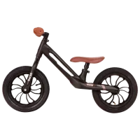 Bicicletă fără pedale Qplay Racer 10" Metal/ Black Brown