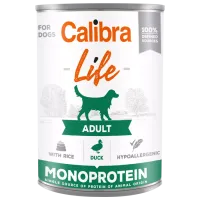 Корм для собак влажный Calibra Dog Life can Adult 0.4 кг/ Утка, рис