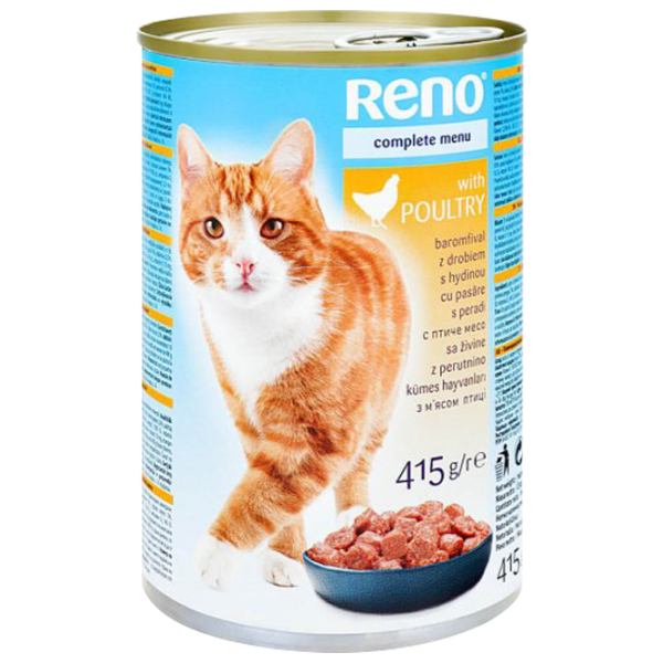 Корм для кошек влажный Reno 2327 0.415 кг/ Курица photo 1