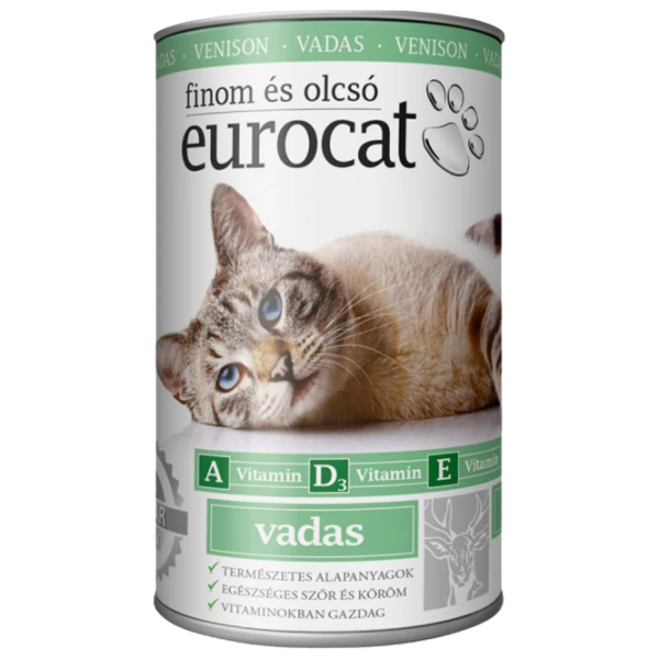 Корм для кошек влажный Eurocat 2289 0.415 кг/ Оленина photo 1 Корм для кошек влажный Eurocat 2289 0.415 кг/ Оленина photo 1