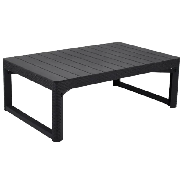 Masă de grădină Keter Lyon Rattan (232300) Dreptunghiular/ Graphite photo 1