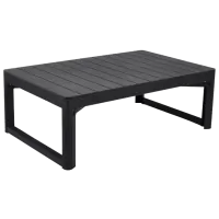 Садовый стол Keter Lyon Rattan (232300) Прямоугольный/ Графитовый
