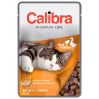 Hrană pentru pisici umedă Calibra Cat pouch Premium Adult 0.1 kg/ Rată, găină