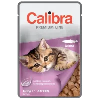 Hrană pentru pisici umedă Calibra Cat pouch Premium pisoi 0.1 kg/ Somon