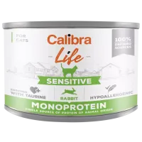 Hrană pentru pisici umedă Calibra Cat Life can Sensitive 0.2 kg/ Iepure