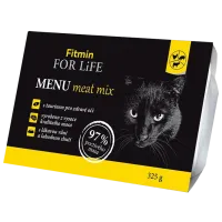 Корм для кошек влажный Fitmin For Life Menu mix 0.325 кг/ Курица, свинина, говядина