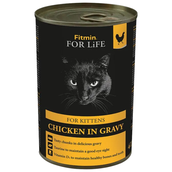 Корм для кошек влажный Fitmin For Life котенок 0.415 кг/ Курица photo 1