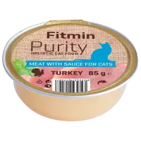 Корм для кошек влажный Fitmin Purity 85 г/ Индейка