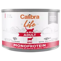 Корм для кошек влажный Calibra Cat Life can Adult 0.2 кг/ Говядина