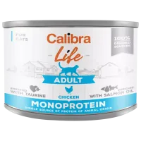 Hrană pentru pisici umedă Calibra Cat Life can Adult 0.2 kg/ Găină