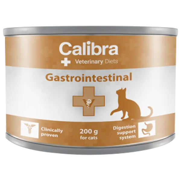 Корм для кошек влажный Calibra VD Cat can Gastrointestinal 0.2 кг/ Лосось, яйца photo 1
