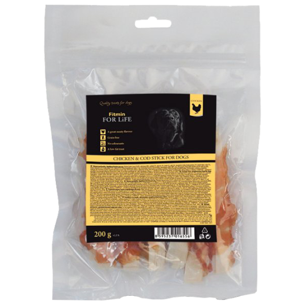 Лакомства для собак Fitmin For Life 8595237016556 0.2 кг/ Курица, рыба photo 1 Лакомства для собак Fitmin For Life 8595237016556 0.2 кг/ Курица, рыба photo 1