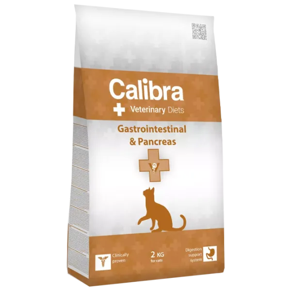Корм для кошек сухой Calibra VD Cat Gastrointestinal-Pancreas 1110 2 кг/ Рыба, яйца photo 1