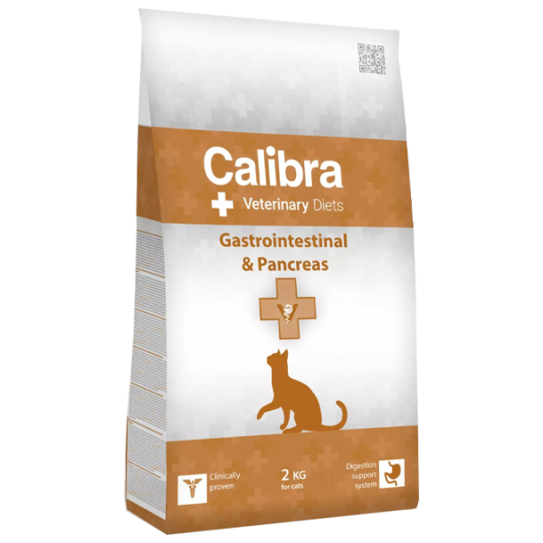 Корм для кошек сухой Calibra VD Cat Gastrointestinal-Pancreas 1110 2 кг/ Рыба, яйца photo 1