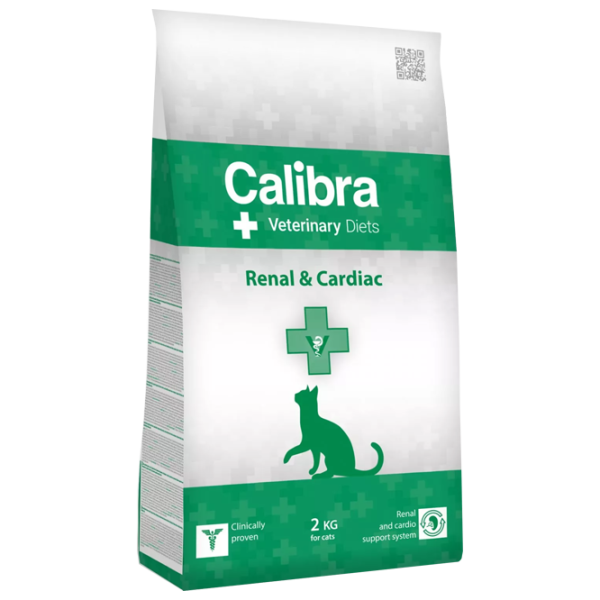Корм для кошек сухой Calibra VD Cat Renal-Cardiac 1113 2 кг/ Рис, яйца photo 1