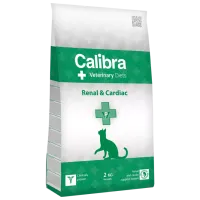 Hrană pentru pisici uscată Calibra VD Cat Renal-Cardiac 1113 2 kg/ Orez, ou
