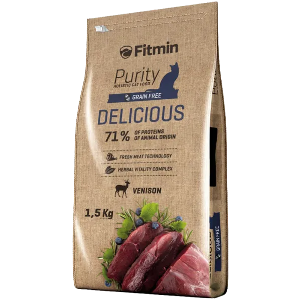 Корм для кошек сухой Fitmin Purity 1012 1.5 кг/ Оленина photo 1 Корм для кошек сухой Fitmin Purity 1012 1.5 кг/ Оленина photo 1