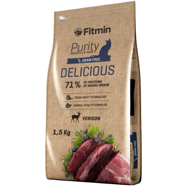 Корм для кошек сухой Fitmin Purity 1012 1.5 кг/ Оленина photo 1 Корм для кошек сухой Fitmin Purity 1012 1.5 кг/ Оленина photo 1