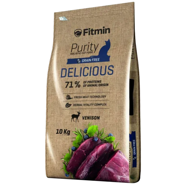 Hrană pentru pisici uscată Fitmin Purity 1012 10 kg/ Căprioară photo 1 Hrană pentru pisici uscată Fitmin Purity 1012 10 kg/ Căprioară photo 1