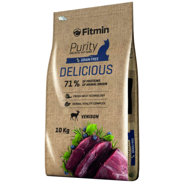 Hrană pentru pisici uscată Fitmin Purity 1012 10 kg/ Căprioară photo 1 Hrană pentru pisici uscată Fitmin Purity 1012 10 kg/ Căprioară photo 1