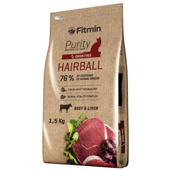 Hrană pentru pisici uscată Fitmin Purity 1016 1.5 kg/ Vită, ficat photo 1 Hrană pentru pisici uscată Fitmin Purity 1016 1.5 kg/ Vită, ficat photo 1