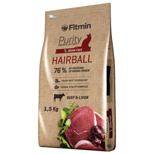 Hrană pentru pisici uscată Fitmin Purity 1016 1.5 kg/ Vită, ficat photo 1 Hrană pentru pisici uscată Fitmin Purity 1016 1.5 kg/ Vită, ficat photo 1